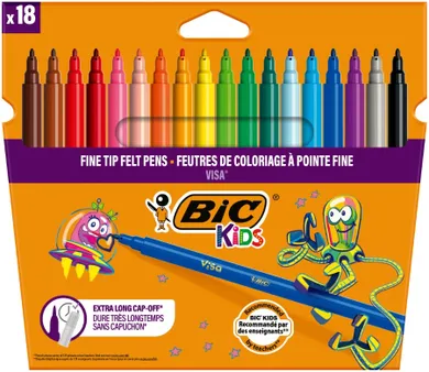 Bic, Kids, Visa, carioci, 18 culori