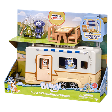 Bluey, Caravana de camping, set cu figurine