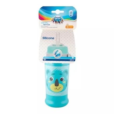 Canpol babies, Hello Little, canita sport anti-varsare cu duza din silicon, turcoaz, 350 ml, 12m+