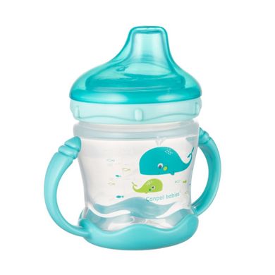 Canpol babies, Love&Sea, canita anti-varsare, albastru, 180 ml
