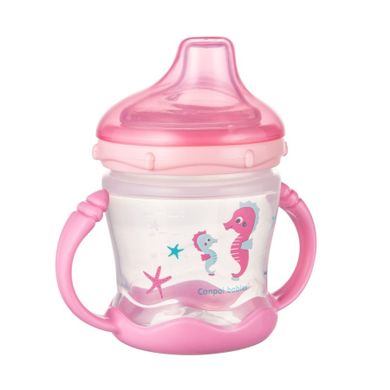 Canpol babies, Love&Sea, canita anti-varsare, roz, 180 ml