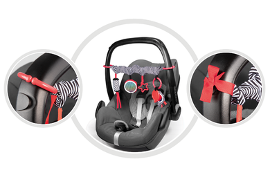 Canpol babies, Sensory Toys, spirala interactiva, rosu-negru