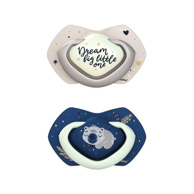 Canpol babies, Sleepy Koala, suzeta din silicon, simetrica, 6-18m, 2 buc., albastru