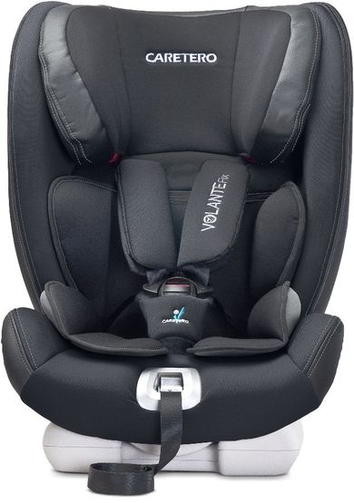 Caretero, Volante Fix, scaun auto, 9-36 kg, negru