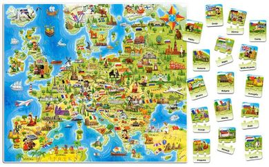 Castorland, Map of Europe, puzzle, 180 piese