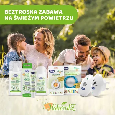 Chicco, Natural Z, roll-on, balsam de protectie usoara, 60 ml, 2 luni+
