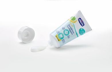 Chicco, pasta de dinti fara fluor, banana-mar, 6 luni+, 50 ml
