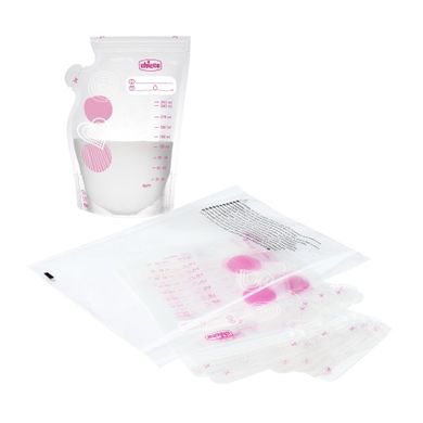 Chicco, pungi pentru stocarea laptelui matern, 250 ml, 30 buc.
