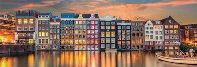 Clementoni, Panorama, High Quality, Bright Amsterdam, puzzle, 1000 piese