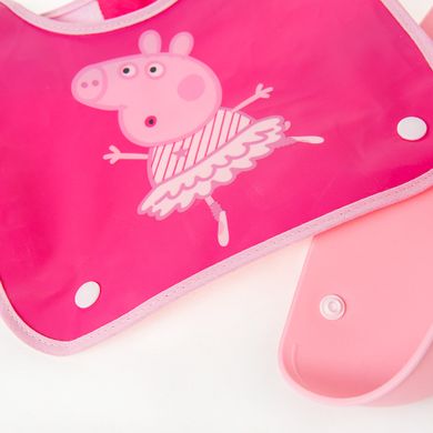Cool Club, Baveta cu buzunar pentru fete, roz, imprimeu Peppa Pig