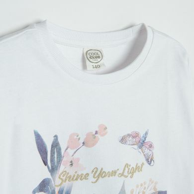 Cool Club, Bluza cu maneca lunga pentru fete, alb