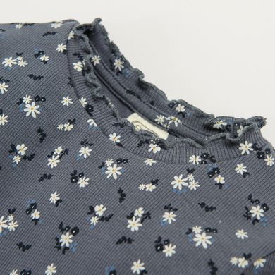 Cool Club, Bluza cu maneca lunga pentru fete, bleumarin, imprimeu flori