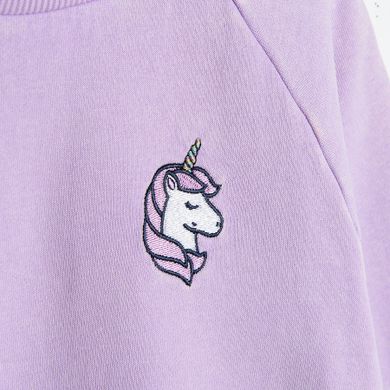 Cool Club, Bluza fete, mov, imprimeu unicorn
