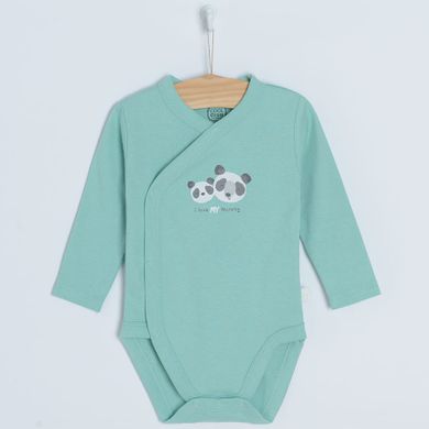 Cool Club, Body cu maneca lunga pentru baieti, gri, verde, set, 2 buc.