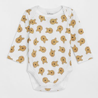 Cool Club, Body cu maneca lunga pentru bebelusi, mix, imprimeu Winnie the Pooh, set, 5 buc.