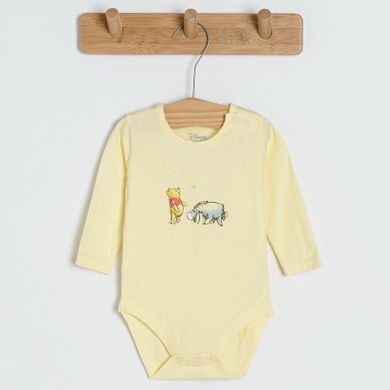 Cool Club, Body cu maneca lunga pentru fete, mix, imprimeu Winnie the Pooh, set, 3 buc.
