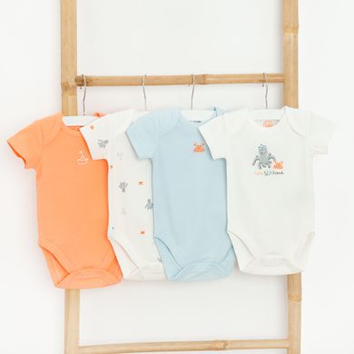 Cool Club, Body cu maneca scurta pentru baieti, mix, set, 4 buc.