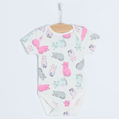 Cool Club, Body cu maneca scurta pentru fete, mix, set, 5 buc.