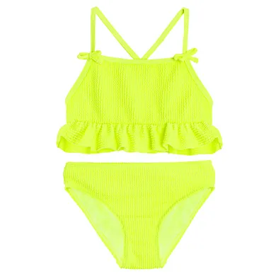 Cool Club, Costum de baie din doua piese pentru fete, UV 50, verde