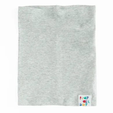 Cool Club, Fular circular pentru baieti, din tricot striat, gri