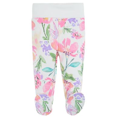Cool Club, Pantaloni cu botosei pentru fete, ecru, roz, set, 2 buc.