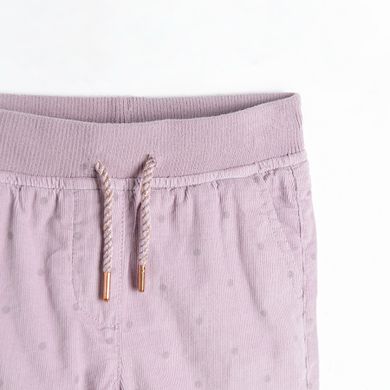 Cool Club, Pantaloni jogger din material textil pentru fete, culoare roz deschis in buline