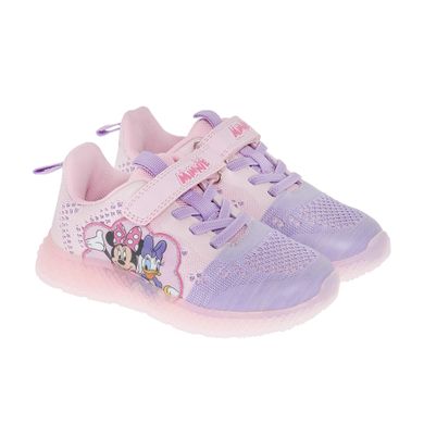 Cool Club, Pantofi sport pentru fete, roz, cu lumini led, imprimeu Minnie Mouse