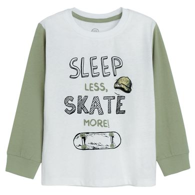 Cool Club, Pijama pentru baieti, alb-verde