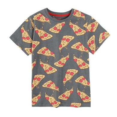 Cool Club, Pijama pentru baieti, mix de culori, imprimeu pizza, set 2 buc.