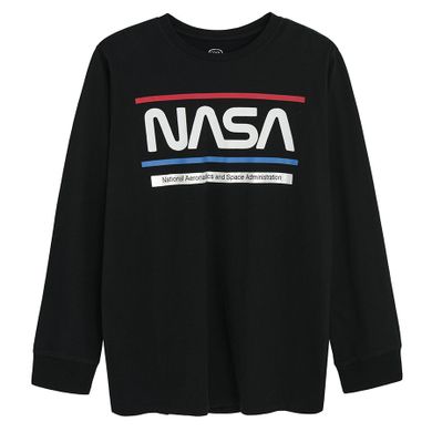 Cool Club, Pijama pentru baieti, negru, imprimeu NASA