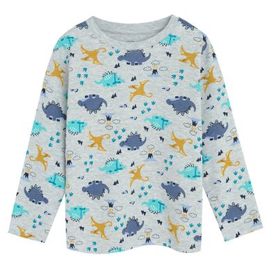 Cool Club, Pijama pentru baieti, turcoaz, gri, set, 2 buc.