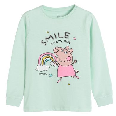 Cool Club, Pijama pentru fete, menta verde, imprimeu Peppa Pig