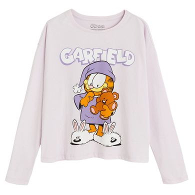 Cool Club, Pijama pentru fete, violet, imprimeu Garfield