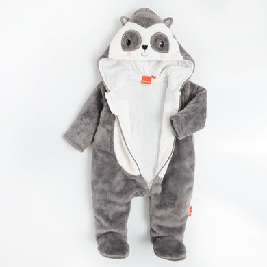 Cool Club, Pijama tip salopeta calduroasa pentru copii, gri, Fisher-Price