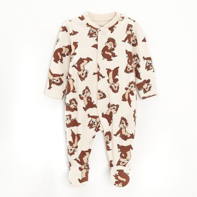Cool Club, Pijama tip salopeta pentru baieti, mix, imprimeu Chip si Dale, set, 2 buc.
