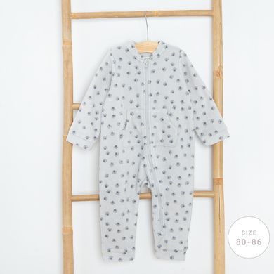 Cool Club, Pijama tip salopeta pentru bebelusi, gri