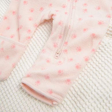 Cool Club, Pijama tip salopeta pentru fete, polar, roz deschis