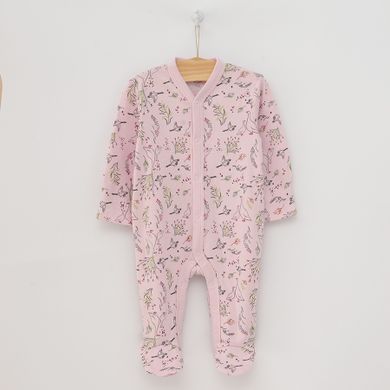 Cool Club, Pijama tip salopeta pentru fete, roz deschis, verde, imprimeu gascute, set 2 buc.