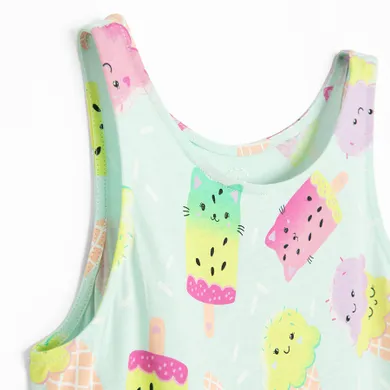 Cool Club, Rochie cu bretele pentru fete, turcoaz