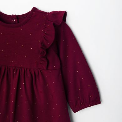 Cool Club, Rochie cu maneca lunga pentru fete, claret