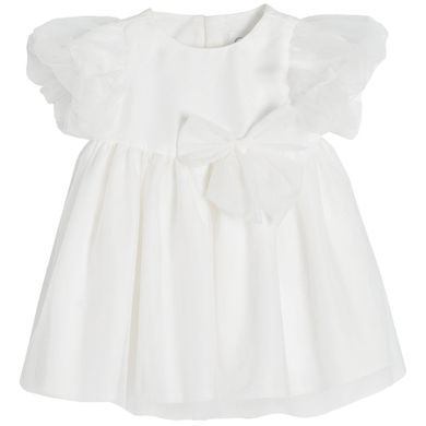 Cool Club, Rochie cu maneca scurta pentru fete, alb