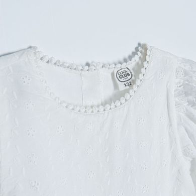 Cool Club, Rochie cu maneca scurta pentru fete, alb