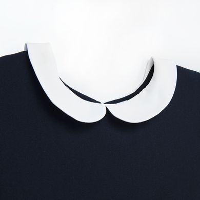 Cool Club, Rochie cu maneca scurta pentru fete, bleumarin, cu guler