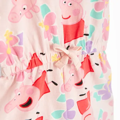 Cool Club, Salopeta rompers pentru fete, roz, imprimeu Peppa Pig