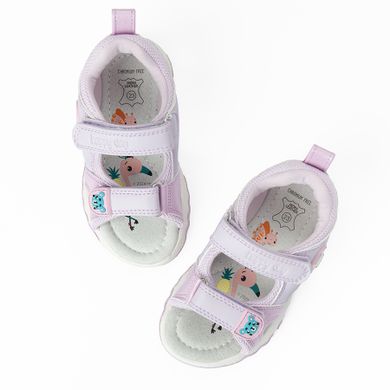 Cool Club, Sandale pentru fete, violet, imprimeu Fisher-Price, brant din piele