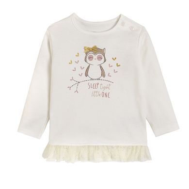 Cool Club, Set fete, bluza cu maneca lunga si colanti, imprimeu bufnita
