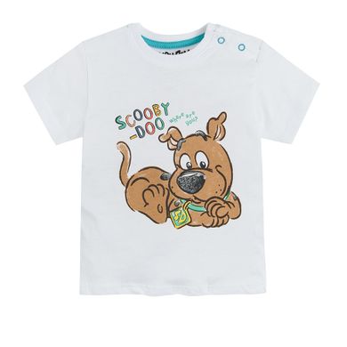 Cool Club, Set pentru baieti, tricou, pantaloni scurti de blugi, mix de culori, imprimeu Scooby-Doo