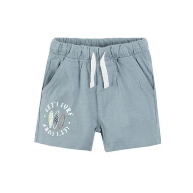 Cool Club, Set pentru baieti, Tricou, Pantaloni scurti, mix de culori, in dungi, imprimeu Let's surf