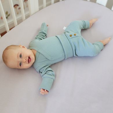 Cool Club, Set pentru bebelusi, Body cu maneca lunga, Pantaloni fara botosei, bumbac organic, turcoaz