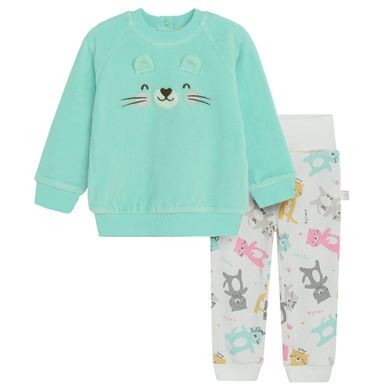 Cool Club, Set pentru fete, Bluza, Pantaloni cu botosei, mix